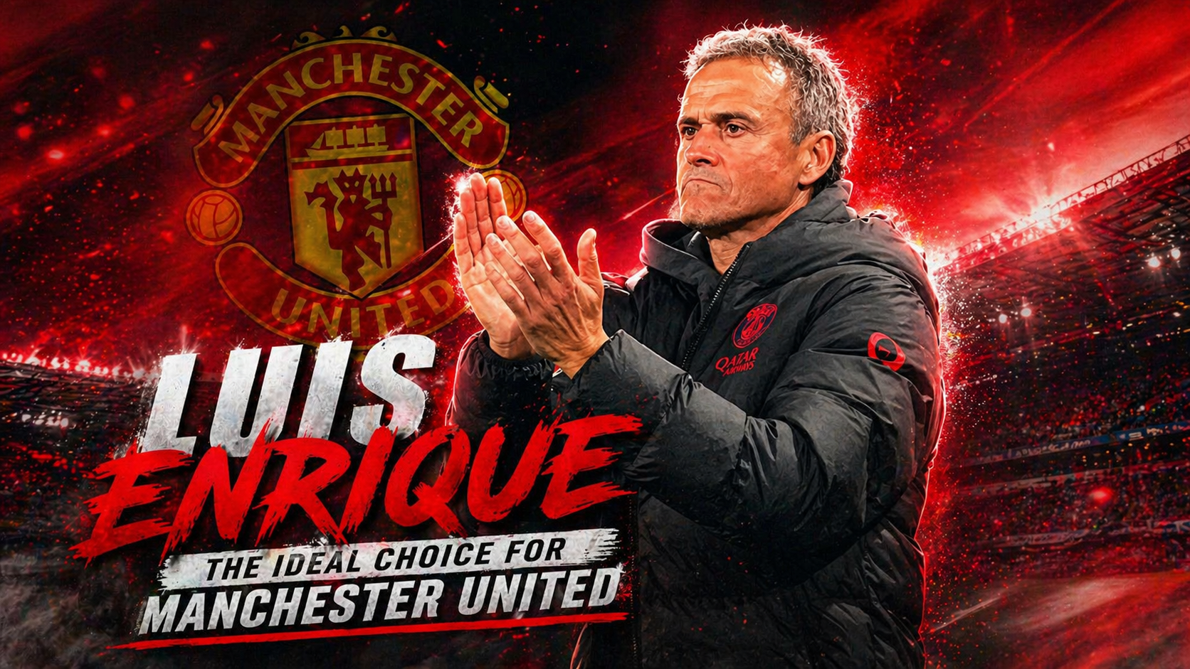Luis Enrique Manchester United pelatih ideal strategi taktik modern