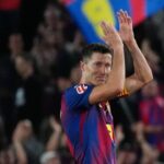 Akhir Musim Barcelona gol perpisahan Lewandowski