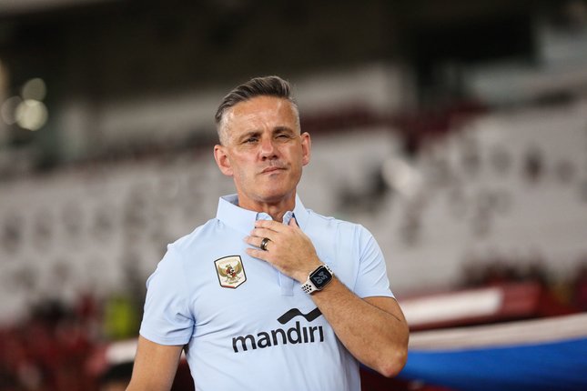 John Herdman FIFA Matchday memimpin latihan Timnas Indonesia jelang laga melawan Mozambik